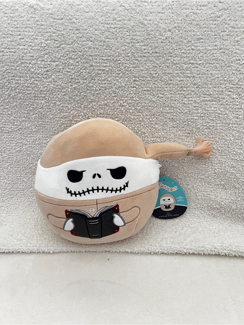 Squishmallows Jack Esqueleton Holding a Book Plush 8” Stuffed Animal Age 3+